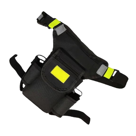 BIBABLYKE Tactically Drop Leg Bag Outdoor Hiking Waist Bag Adjustable Camping Thigh Pouch Oxford Cloth Two Way Radio Bag Enduring