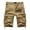 Khaki, variant on AOOCHASLIY Shorts Men Men's Plus Size Cargo Shorts Multi-Pockets Relaxed Summer Beach Shorts Pants