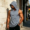 thumbnail image 5 of Camouflage Sleeveless Hoodie For Men, Muscle Fit Pullover Tank with Kangaroo Pocket - Quick-Dry Workout Vest for Gym & Bodybuilding White XXXXXL, 5 of 7