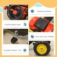 thumbnail image 4 of Childrens Bike, 3 in1 Kids Ride On Excavator/Bulldozer, Pedal Car Digger Toy Move Forward/Back with 6 Wheels and Detachable Cargo Trailer, Yellow Kids Bike,Steel Girls Bike, 4 of 7
