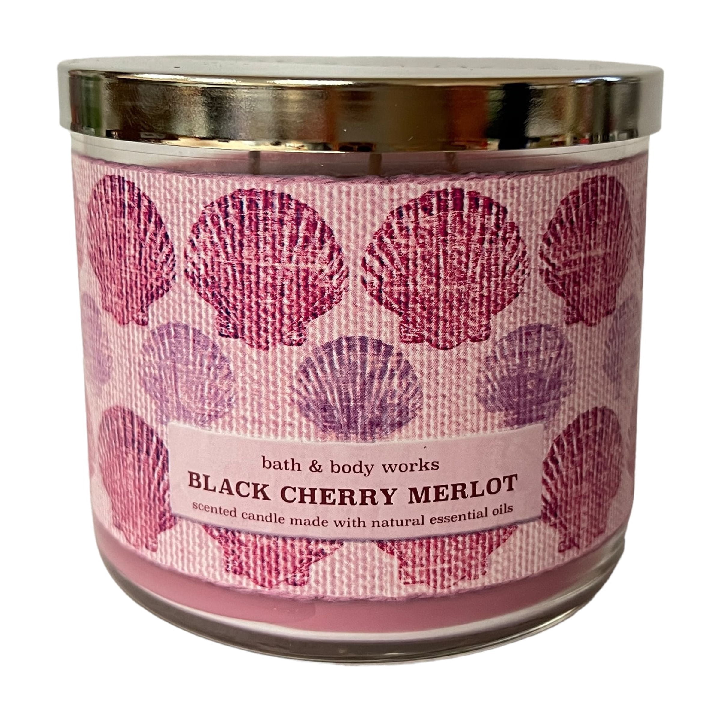 Bath & Body Works Black Cherry Merlot Scented 3 Wick Candle 14.5 oz