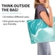 thumbnail image 2 of Fotbe Teal Turquoise 1 Bolsa Tote Estética de Lona con Estampado para Mujer - Bolsa Reutilizable de Hombro Casual para Vacaciones, Compras, Trabajo y Gimnasio, 2 of 8