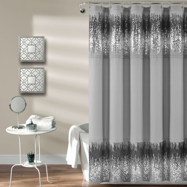 Lush-Decor-Shimmer-Sequins-Shower-Curtain-Dark-Gray/Black-...