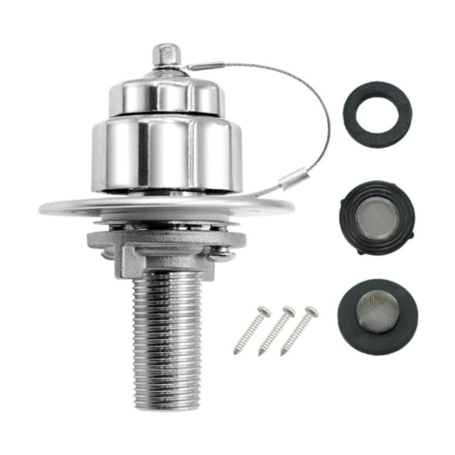 Entrada de agua RV Colamx 1/2 NPT macho con válvula de retención