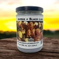 thumbnail image 5 of Amber & Black Linen Vegan Coconut Soy 12 oz/ 355 ml Candle Hand-poured, Eco-friendly, Clean Burning, Woodsy/ Clean Wood Wick, 5 of 5