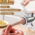 thumbnail image 2 of Shoreew Meat Grinder Stainless Steel Blade Manual Mincer 3-in-1 Sausage Maker Low Noise Operation Kitchen Meat Grinder, 2 of 7
