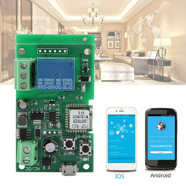 Interruptor Inteligente WIFI Inalámbrico Avance Lento Bloqueo Automático ANGGREK Otros
