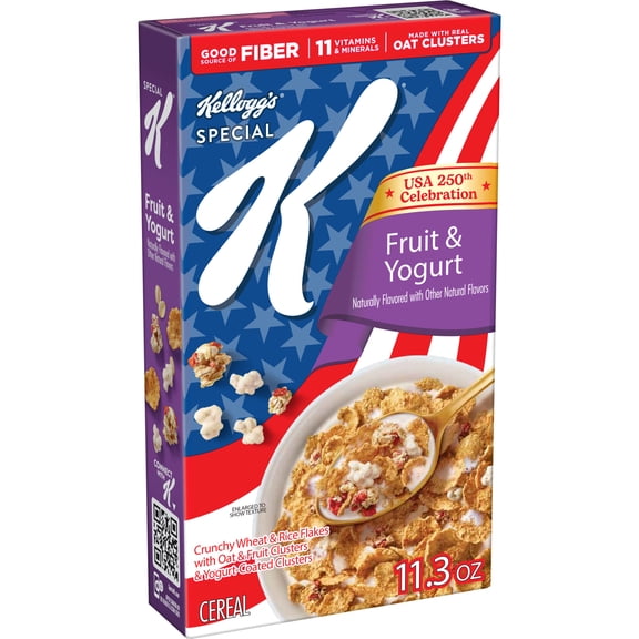 Kellogg's Special K Fruit and Yogurt Breakfast Cereal, Family Breakfast, 11.3 oz