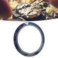 thumbnail image 3 of Veeki Ceramic Watch Bezel Ring Repair Replacement Accessory for Watchmaker, Watch Bezel Insert 41.5mm (Blue Base Red Digit)-051601, 3 of 5