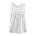 thumbnail image 6 of Women's Summer Tops Boho Tank Tops Crewneck Sleeveless Shirts Casual Flowy Lace Swiss Dots Blouses Trendy Clothing, 6 of 6