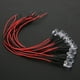 thumbnail image 3 of 50 cuentas de lámpara LED cromáticas de 12 V y 8 mm con cable de 20 CM y 26 AWG para suministros industriales (blanco y morado), 3 of 8