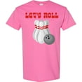 thumbnail image 3 of Inktastic Let's Roll Bowling T-Shirt, 3 of 5