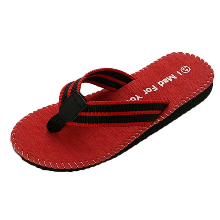 knqrhpse mens slippers Men's Clip Toe Sandals Fashion Summer