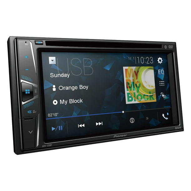 Pioneer AVH-120BT Multimedia Receiver with 6.2 Inch WVGA Touchscreen Display and Built-in Bluetooth for Hands-free Calling and Audio Playback | Double DIN | DVD / MP3 / Player - Walmart.com