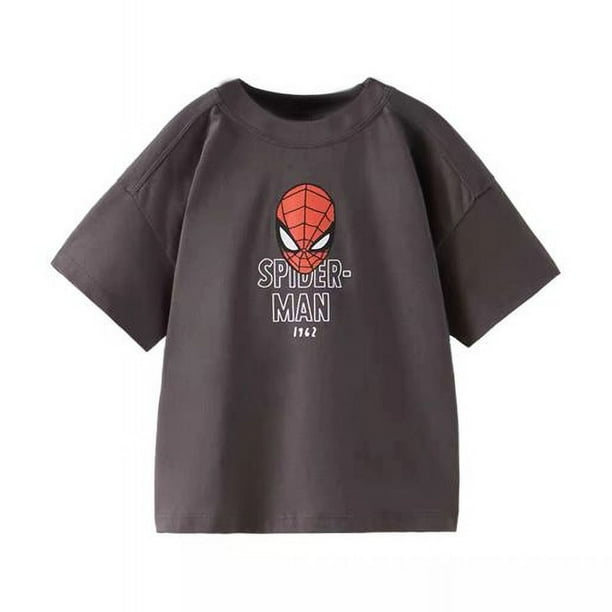 Camiseta de manga corta con estampado de dibujos animados para niños, ropa de Disney, cuello redondo, Camiseta deportiva informal, Jersey Suelto