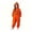 Orange-1, variant on JAJAHO Boys Girls Pumpkin Face Jumpsuit Soft Flannel Pajama Halloween Long Sleeve Loose Hooded Onesie For Kids 4-14Y