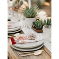 thumbnail image 6 of Hokiten Kitchen Dinner Napkins Set of 4 Red Coastal Shell Cloth Napkins Reusable Washable Table Napkins for Weddings Cocktail Parties Holiday Table Decor 20x20 Inch, 6 of 8