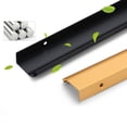 thumbnail image 4 of GUOOL Finger Edge Pull Tab Handle Home Cuisine Armoires Tiroirs Collection Long Centre Noir 150mm, 4 of 7