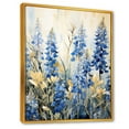 thumbnail image 2 of Designart "Simple Blue Bonnets In Meadow III" Blue Bonnets Floater Framed Canvas Art Print, 2 of 5