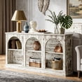 thumbnail image 6 of Fnova 63" Farmhouse Console Table, Wooden Entryway Table with 3-Tier Storage, Rectangular Sofa Table for Entrance, Hallway, Living Room, Behind Couch, 6 of 17