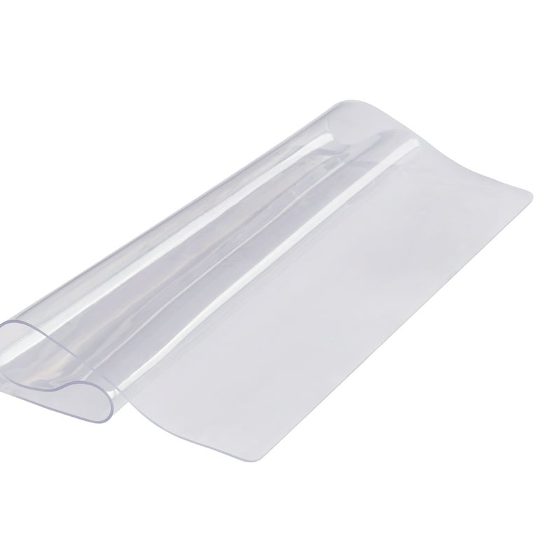 1pc 1mm Thick Pvc Clear Tablecloth Table Cover Protective Film, Waterproof,  Heat-resistant, Suitable For Dining Table, Coffee Table, Bedside Table,  Computer Desk, Office