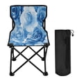 thumbnail image 2 of Outdoor Folding Chair 14.46x14.46x22.83 Inches, Camping Folding Chair Easy to Carry Ideal for Outdoor Picnics Camping Park Fishing Cartoon Blue Roses Seamless, 2 of 8