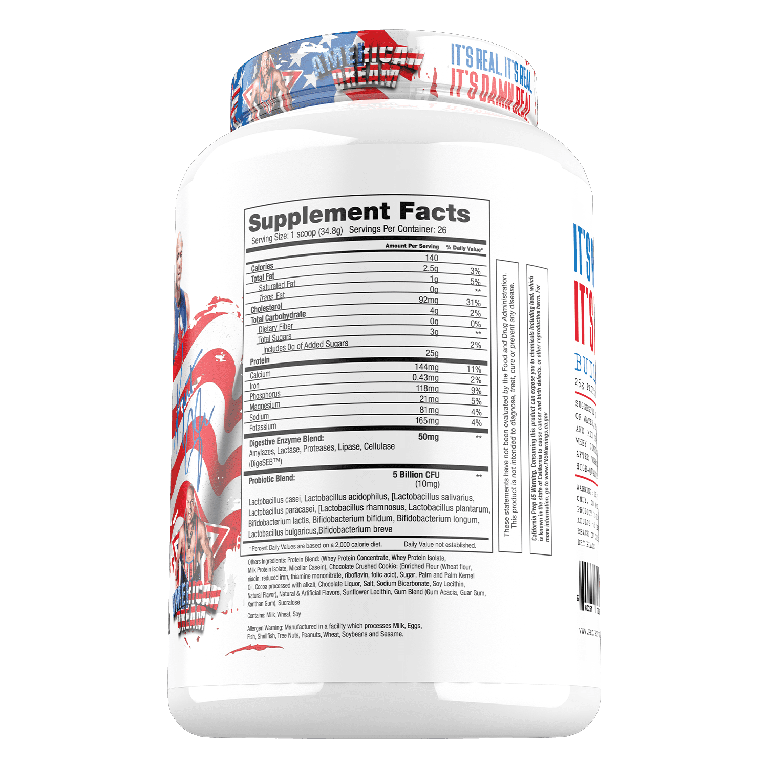 Project #1 Whey Protein Plus Powder: 25g, Muscle Growth & Recovery, Cookies & Cream Flavor, 27 Serv