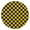 Yellow and Black, variant on Colorful Grid Checkered Pattern Round Fitted Tablecloth with Elastic Edge,Dining Table Cover Waterproof,Outdoor Round Tablecloth for Camping,Dining,Indoor and Outdoor
