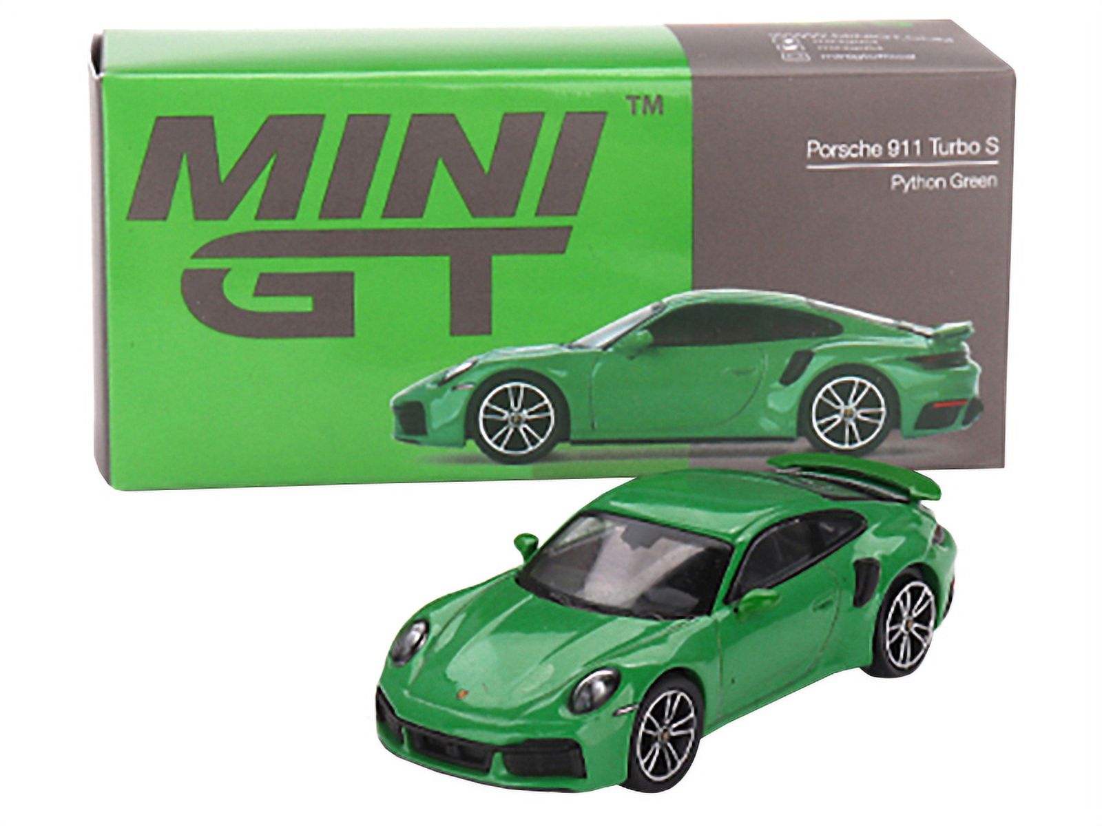 ミニカー MINI GT Porsche 911 Turbo S Python Green Mini GT 1:64 Petersen Porsche 911 Turbo S (Python Green