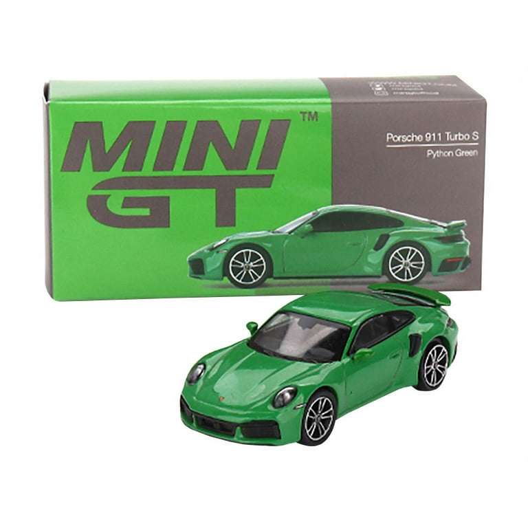 Mini GT Porsche 911 Turbo S - Python Green - Walmart.com