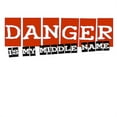 thumbnail image 2 of CafePress - Danger Is My Middle Name Infant Bodysuit - Baby Light Bodysuit, Size Newborn - 24 Months, 2 of 4