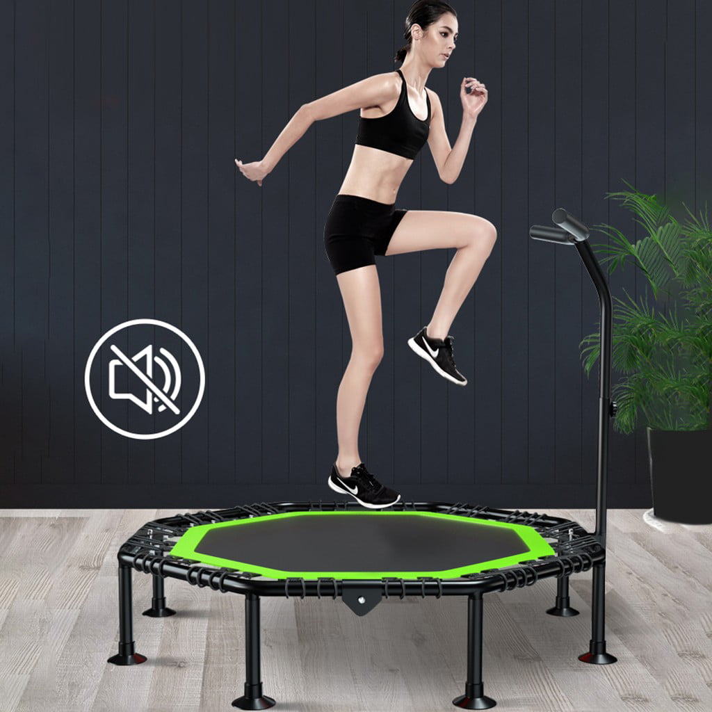 51in Mini Trampoline Rebounder Fitness indoor Jumping Sports For Kids Adults US 