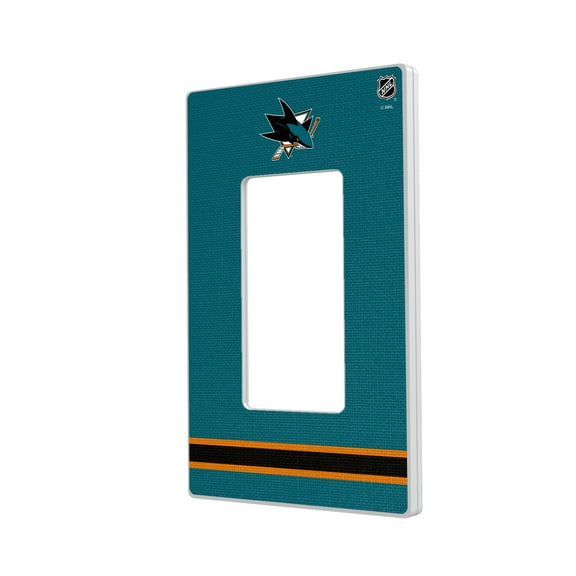 San Jose Sharks Single Rocker Lightswitch Plate
