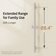 thumbnail image 6 of KES Self Adhesive Shower Slide Bar 30 Inch with Adjustable Shower Head Holder, 18/8 Stainless Steel No Drill Mounted Shower Bar Brushed, 6 of 12