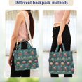 thumbnail image 4 of FORMRS Womens Corduroy Tote Bag Crossbody Shoulder Purse Handbag with Detachable Strap, Art Water Lilies Pattern, 4 of 6