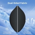 thumbnail image 5 of Parojati 20x54 inch Cooling Body Pillow for Adults- Pillow Insert with Shredded Blue Memory Foam, Enough Support for Side Sleepper, Dark Grey, 5 of 7