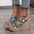 thumbnail image 4 of Fashion Women Strap Summer Slide Sandals Heeled Sandals Shoes, 4 of 7
