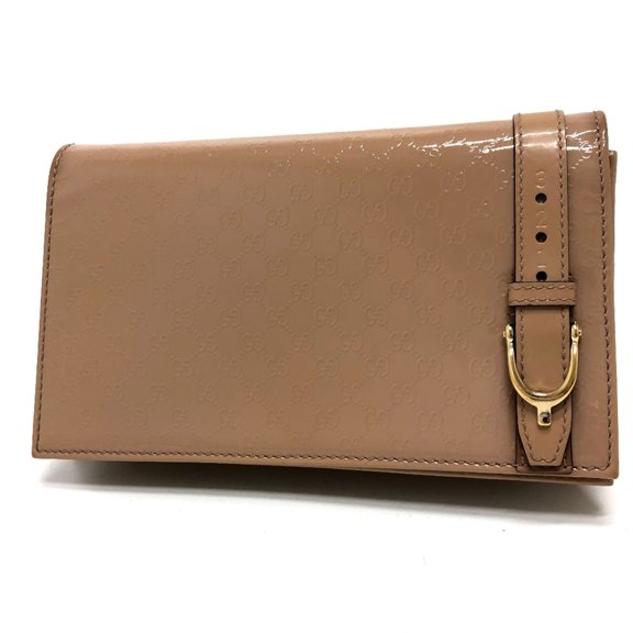 Pre-Owned Gucci 354086 GG Micro Gucci Bag Shoulder Bag Beige GoldHardware (Good)