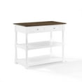 thumbnail image 6 of Crosley Furniture Caitlyn Wood Top Kitchen Island in White/Dark Brown, 6 of 15
