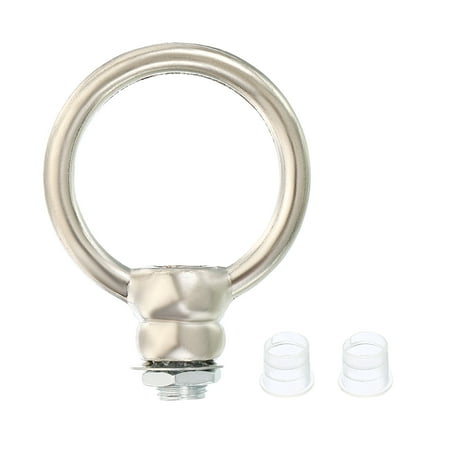 

Uxcell M10 Thread Lifting Eye Nut Female Loop Holder Hook Ring 15kg Load 37mm Nickle Color