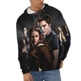 thumbnail image 2 of The Twilight Saga Men's Hoodie With Color Drawstrings Sweatshirt Hooded Pullover Print Winter Coat Jacket X-Large, 2 of 9