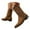 Brown, variant on UngA Wonens Boots Slouch Boots Fashion Slouchy Suede Pointed Toe Block Low Heels Wide Calf Boots Winter Fall Dress Boots Women Mid Calf Brown,Size 8.5