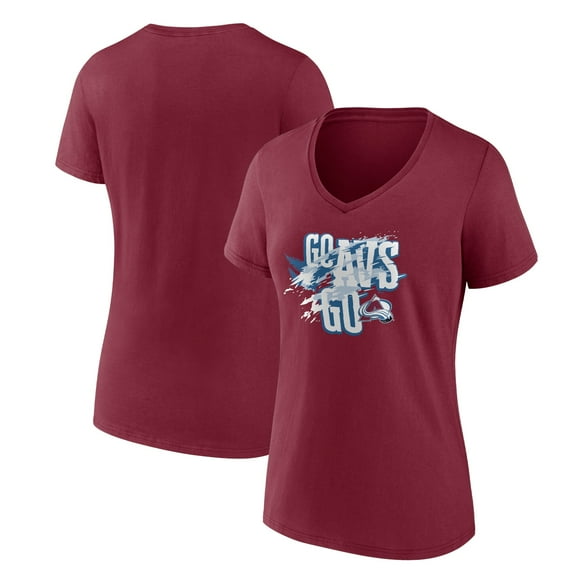 Women's Burgundy Colorado Avalanche Represent V-Neck T-Shirt