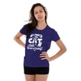 thumbnail image 4 of When I Die the Cat Gets Everything Womens Slim Fit Graphic Tee Brisco Brands X, 4 of 5