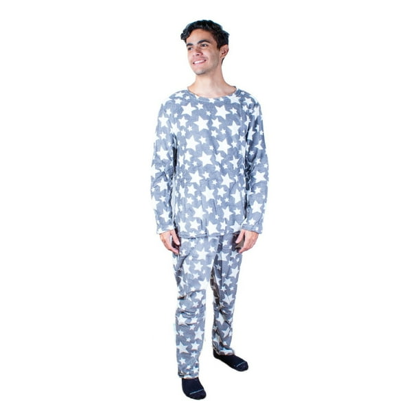 Pijama Para Hombre Tela Polar Estampada