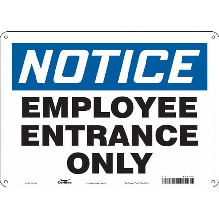 

Condor Safety Sign 10 inx14 in Aluminum 472F42 472F42 ZO-G5059472