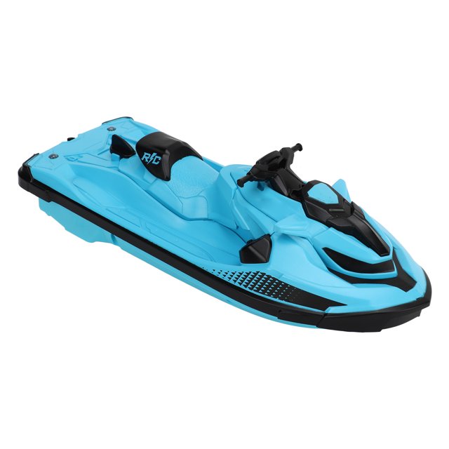Remote Control Motorboat Toy, Waterproof 2.4G Remote Control Motorboat Large Capacity Battery for Outdoor Playing Blue,Green