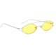 thumbnail image 1 of Gafas de terre Lentes Ovales 400 Protección de Ojos Libre de Cumpleaños para Mujr Hombre Amarillo BLESIY Gafas de sol ovales de las mujeres, 1 of 6