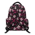 thumbnail image 2 of HUIACONG Pink Bow Soccer Print School Backpack for Girls Age 5-12, Multi Pocket Sturdy Bookbag, Adjustable Padded Straps, Water Resistant Lightweight Large Capacity School Bag for Kids, 2 of 7