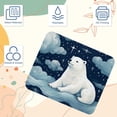 thumbnail image 3 of Polar Bear Gaming Mousepad Square, 8.3x9.8 Inch Non-Slip Rubber Bottom Printed Mouse Mat for Office and Gaming, 3 of 6